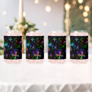 SlipperyJoe's feestelijke levendige kerstsfeer Blikvorm Glas