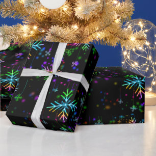 SlipperyJoe's feestelijke levendige kerstsfeer  Cadeaupapier