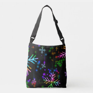 SlipperyJoe's feestelijke levendige kerstsfeer  Crossbody Tas