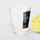 SlipperyJoe's feestelijke levendige kerstsfeer  Shot Glas (Links)