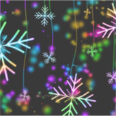 SlipperyJoe's feestelijke levendige kerstsfeer  Sticker (Voorkant)