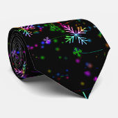 SlipperyJoe's feestelijke levendige kerstsfeer Stropdas (Opgerold)