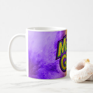 SlipperyJoe's feestelijke Mardi Gras-thema kroon v Koffiemok