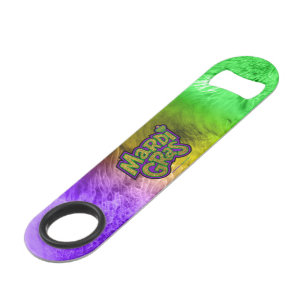 SlipperyJoe's feestelijke Mardi Gras-thema kroon v Speed Flessenopener