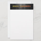 SlipperyJoe's gaat commando dive-bar energie grit Briefpapier (Voorkant)
