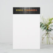 SlipperyJoe's gaat commando dive-bar energie grit Briefpapier (Staand voorkant)