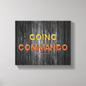 SlipperyJoe's gaat commando dive-bar energie grit Canvas Afdruk (Voorkant)