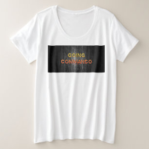 SlipperyJoe's gaat commando dive-bar energie grit Grote Maat T-shirt