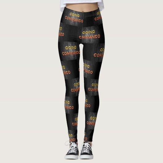 SlipperyJoe's gaat commando dive-bar energie grit Leggings (Voorkant)