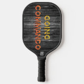 SlipperyJoe's gaat commando dive-bar energie grit Pickleball Paddle (Achterkant)