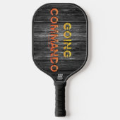 SlipperyJoe's gaat commando dive-bar energie grit Pickleball Paddle (Voorkant)