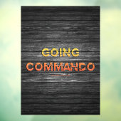 SlipperyJoe's gaat commando dive-bar energie grit Raamsticker (Vel 3)