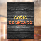 SlipperyJoe's gaat commando dive-bar energie grit Raamsticker (Vel 2)