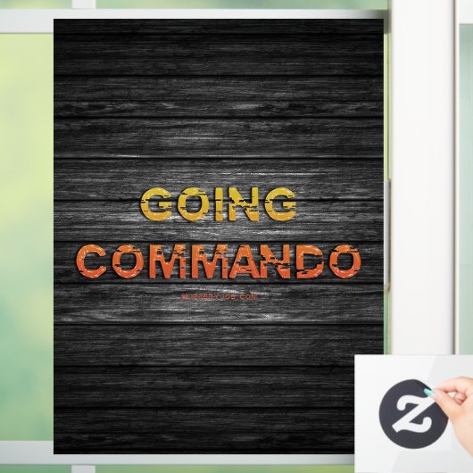 SlipperyJoe's gaat commando dive-bar energie grit Raamsticker (Huis)