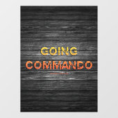 SlipperyJoe's gaat commando dive-bar energie grit Raamsticker (Vel)