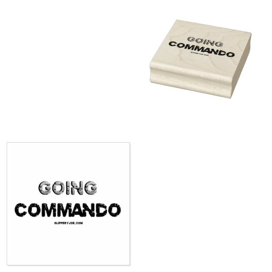 SlipperyJoe's gaat commando dive-bar energie grit Rubberstempel (Gestempeld)