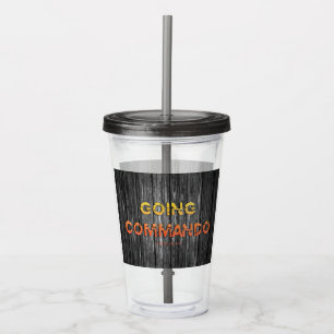 SlipperyJoe's gaat commando duikbar energie grit Acryl Drinkbeker