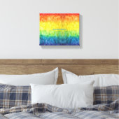 SlipperyJoe's gay pride vlag regenboog kleuren str Canvas Afdruk (Insitu (Slaapkamer))