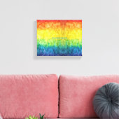 SlipperyJoe's gay pride vlag regenboog kleuren str Canvas Afdruk (Insitu (Woonkamer))