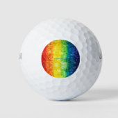 SlipperyJoe's gay pride vlag regenboog kleuren str Golfballen (Voorkant)