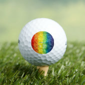 SlipperyJoe's gay pride vlag regenboog kleuren str Golfballen (Insitu Shirt)