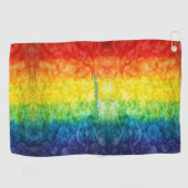 SlipperyJoe's gay pride vlag regenboog kleuren str Golfhanddoek (Horizontaal)
