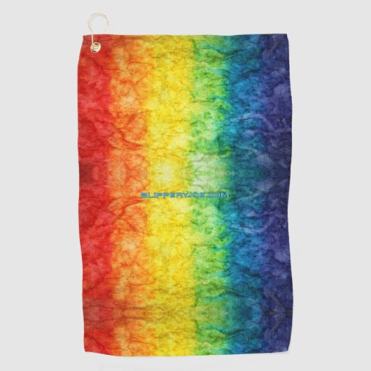 SlipperyJoe's gay pride vlag regenboog kleuren str Golfhanddoek (Voorkant)