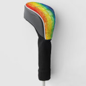 SlipperyJoe's gay pride vlag regenboog kleuren str Golfheadcover (Schuin)