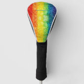SlipperyJoe's gay pride vlag regenboog kleuren str Golfheadcover (Voorkant)