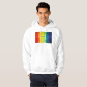 SlipperyJoe's gay pride vlag regenboog kleuren str Hoodie (Voorkant volledig)
