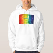 SlipperyJoe's gay pride vlag regenboog kleuren str Hoodie (Voorkant)