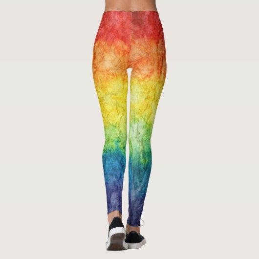 SlipperyJoe's gay pride vlag regenboog kleuren str Leggings (Achterkant)