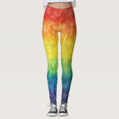 SlipperyJoe's gay pride vlag regenboog kleuren str Leggings (Voorkant)
