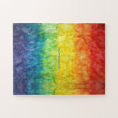 SlipperyJoe's gay pride vlag regenboog kleuren str Legpuzzel (Horizontaal)