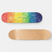 SlipperyJoe's gay pride vlag regenboog kleuren str Persoonlijk Skateboard (Horizontaal)