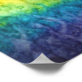 SlipperyJoe's gay pride vlag regenboog kleuren str Poster (Hoek)