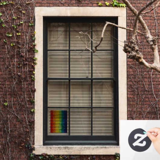 SlipperyJoe's gay pride vlag regenboog kleuren str Raamsticker (Huis Raam)