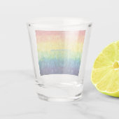SlipperyJoe's gay pride vlag regenboog kleuren str Shot Glas (Achterkant)