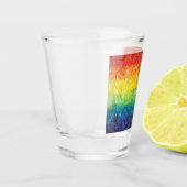SlipperyJoe's gay pride vlag regenboog kleuren str Shot Glas (Links)