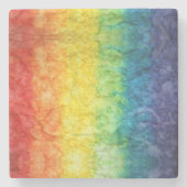 SlipperyJoe's gay pride vlag regenboog kleuren str Stenen Onderzetter (Voorkant)