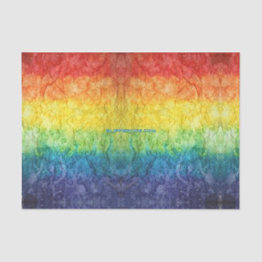 SlipperyJoe's gay pride vlag regenboog kleuren str Tissuepapier (Voorkant)