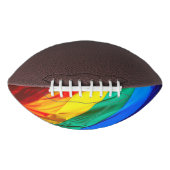 SlipperyJoe's gay pride vlag zwaaien trots kleuren American Football (Voorkant)