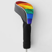 SlipperyJoe's gay pride vlag zwaaien trots kleuren Golfheadcover (Schuin)