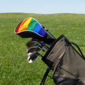 SlipperyJoe's gay pride vlag zwaaien trots kleuren Golfheadcover (Insitu)