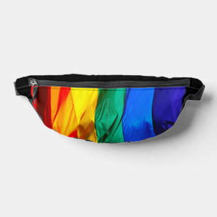 SlipperyJoe's gay pride vlag zwaaiend rood oranje  Heuptasje