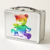 SlipperyJoe's geborsteld metalen teddybeer gladde (Voorkant)