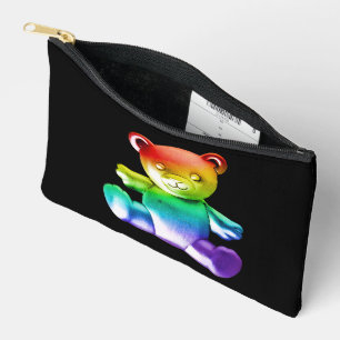 SlipperyJoe's geborsteld metalen teddybeer gladde Etui