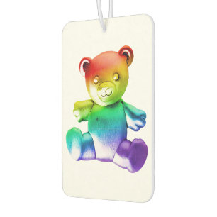 SlipperyJoe's geborsteld metalen teddybeer gladde Luchtverfrisser