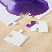 SlipperyJoe's geborstelde metalen teddybeer regenb Legpuzzel (Zijkant)