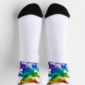 SlipperyJoe's geborstelde metalen teddybeer regenb Sokken (Top)